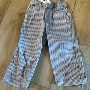 Janie and Jack Blue Striped Kids Pants